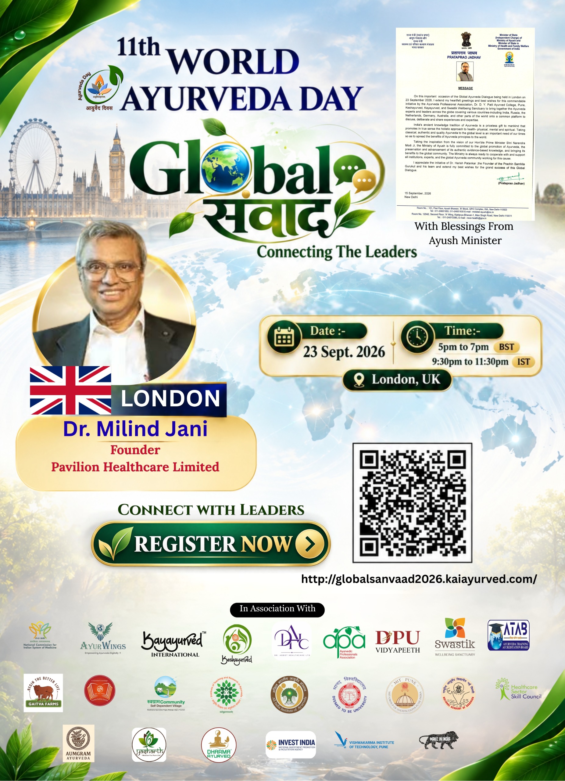 Dr. Milind Jani — Founder, Pavilion Healthcare Limited, London