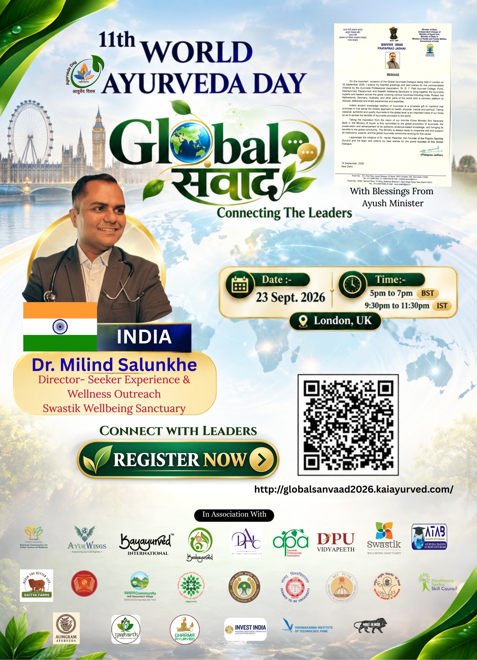 Dr. Milind Salunkhe — Director - Seeker Experience & Wellness Outreach, Swastik Wellbeing Sanctuary